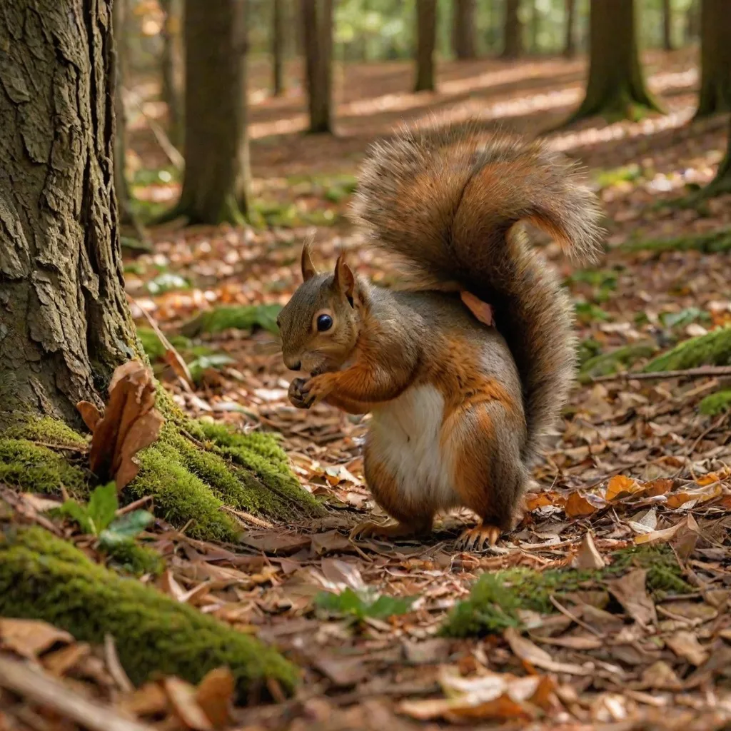 Jak narysować leśną wiewórkę?