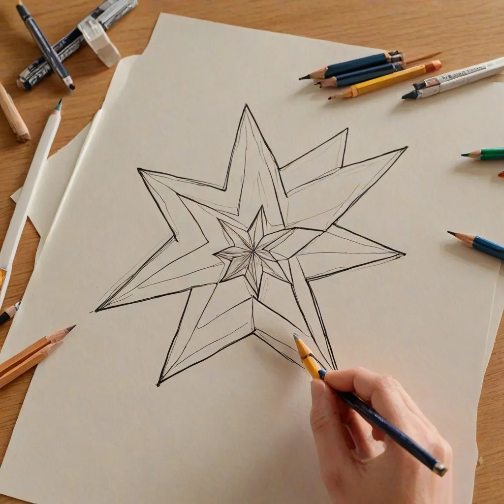 Jak narysować gwiazdę? Zobacz te triki!