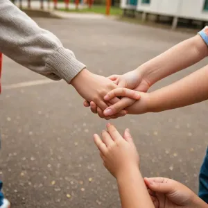 Kolorowy nocnik dziecięcy stojący na podłodze w jasnej, nowoczesnej łazience, gotowy do rozpoczęcia nauki korzystania z toalety.
