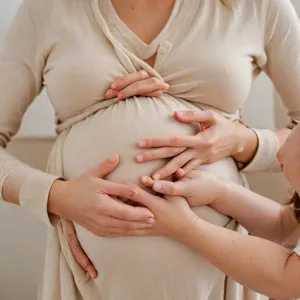 Udekorowane krzesełko do karmienia i babeczka z cyfrą jeden na przyjęcie z okazji pierwszych urodzin dziecka.