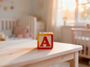 Kolorowe dziecięce trampki na dywanie w pokoju dziecięcym, symbolizujące gotowość malucha do nauki skakania i aktywności.
