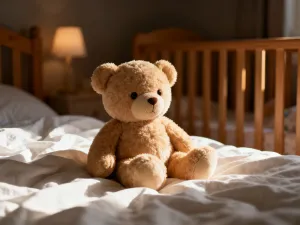 Zbliżenie na ciążowy brzuch w ciepłym, porannym świetle, podkreślające spokój oczekiwania na pierwsze ruchy dziecka.
