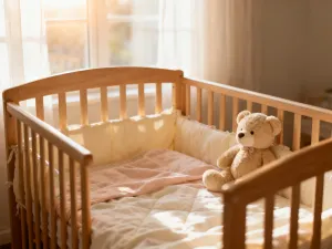 Zbliżenie na ciążowy brzuch w ciepłym, porannym świetle, podkreślające spokój oczekiwania na pierwsze ruchy dziecka.