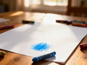 Przytulny kącik w pokoju dziecięcym z miękkim kocykiem na materacu, zapewniający spokojną i bezpieczną atmosferę do snu.