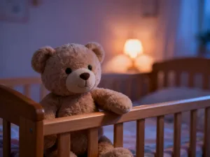 Szklanka wody i dziecięce body na jasnym tle, symbolizujące znaczenie odpowiedniego nawodnienia niemowlęcia.